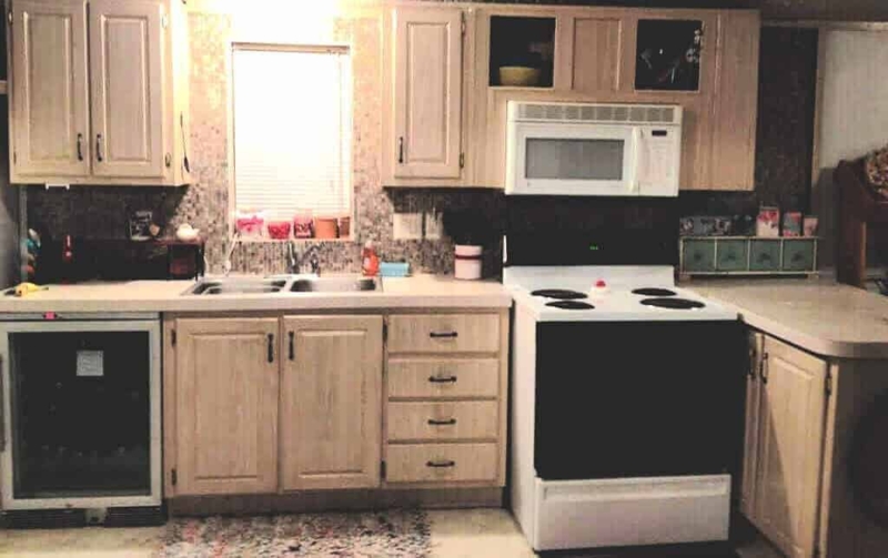 Modern Rustic Mobile Home Kitchen Renovation