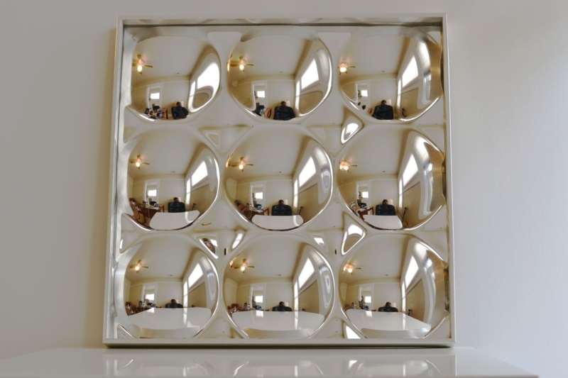 Modern Vintage Bubble Mirror Wall Art