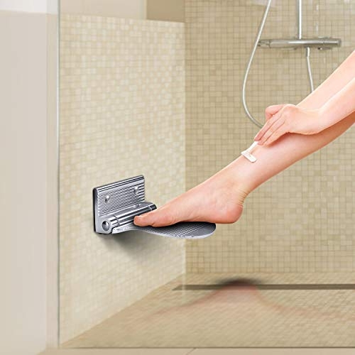 Modern Wall-Mounted Shower Foot Rest for Convenience