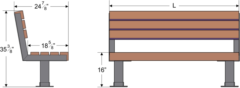 Modern Wood Backless Bench Design Plans 2024