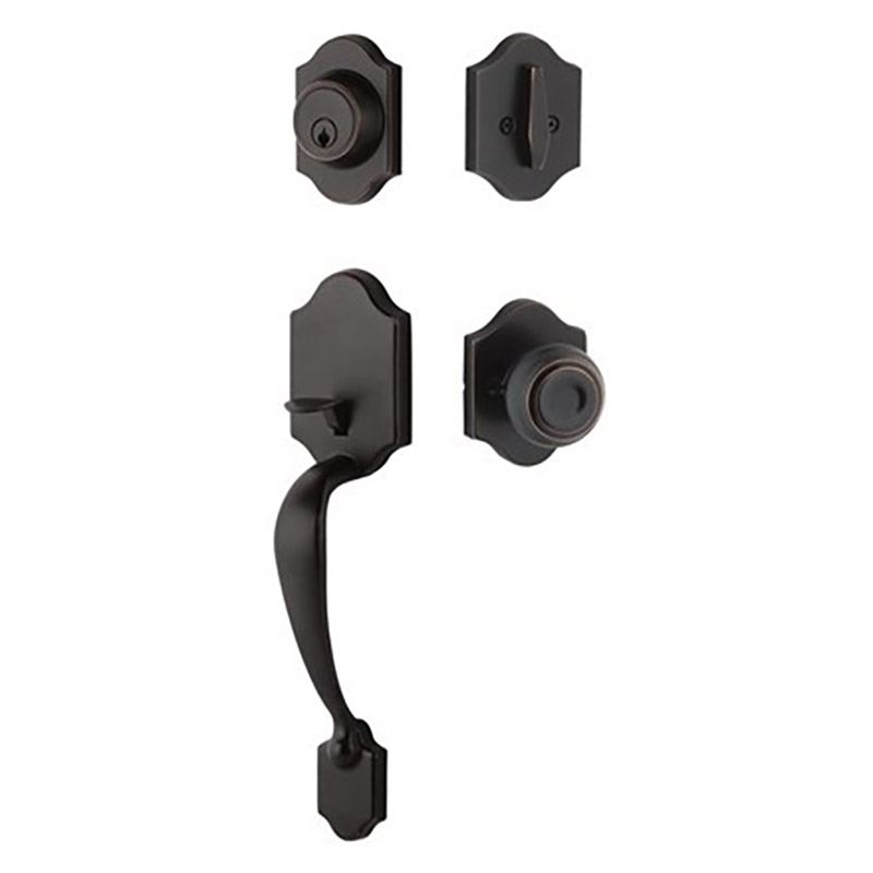 Oil Rubbed Bronze Exterior Door Handle Set