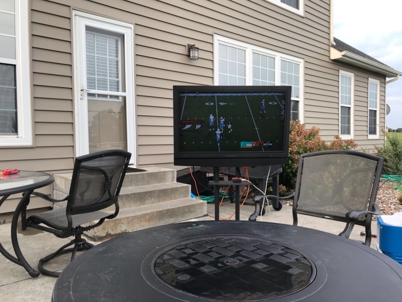 Outdoor Patio TV Stand Setup for Comfortable Viewing