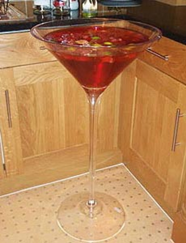 Oversized Martini Glass Decorative Accent Piece