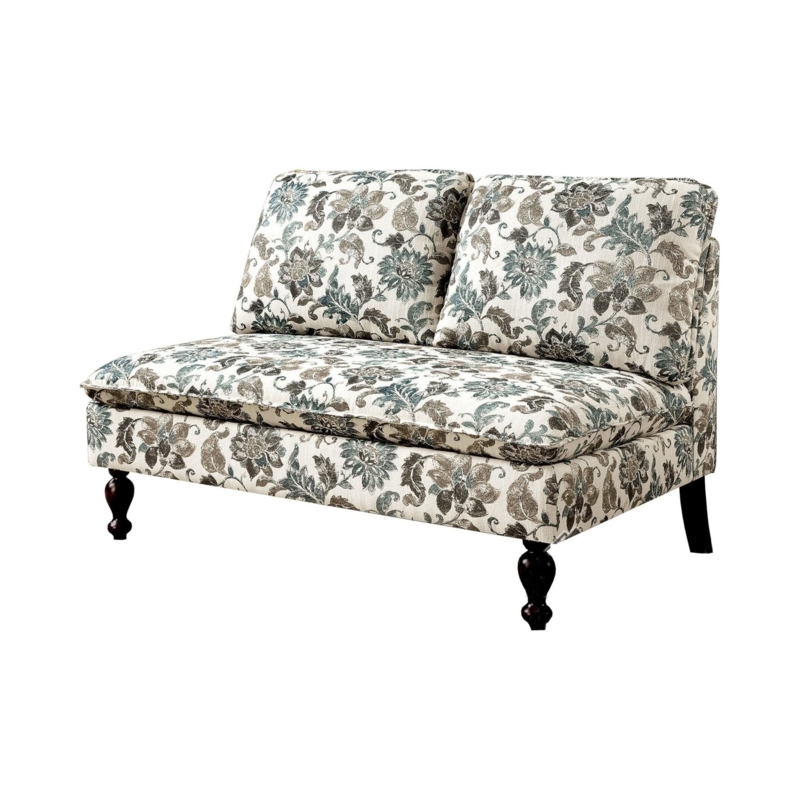 Overstuffed Floral Country Style Sofa Design
