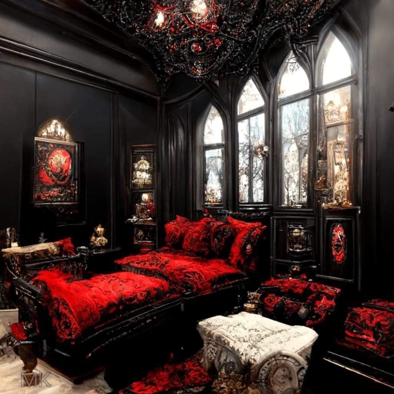 Pin by Carmen Norris on Home | Dark home decor, Gothic decor bedroom ...