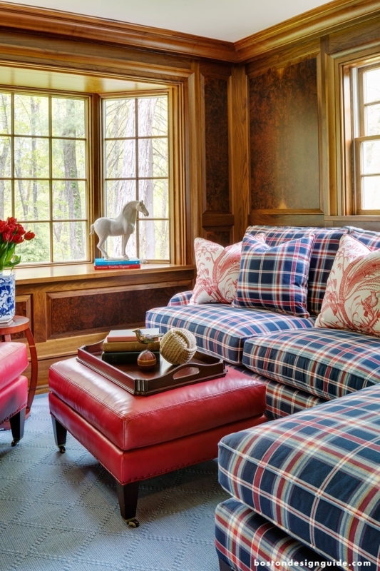 Plaid Couches in this Cozy Living Room (Interior Design by Surroundings ...