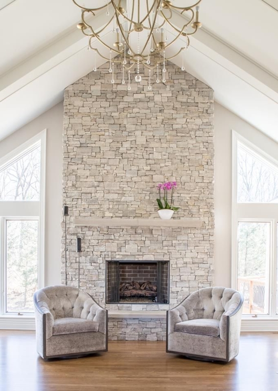 Realstone Systems Berkshire Buff Estate Stone Panels. Fireplace. | Home ...