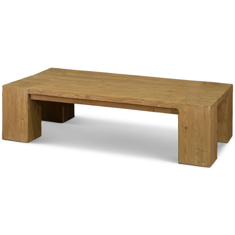 Reclaimed Solid Wood Modern Coffee Table
