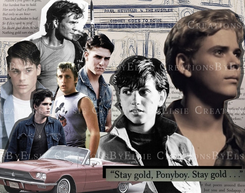 Retro The Outsiders Collage Wall Art Design