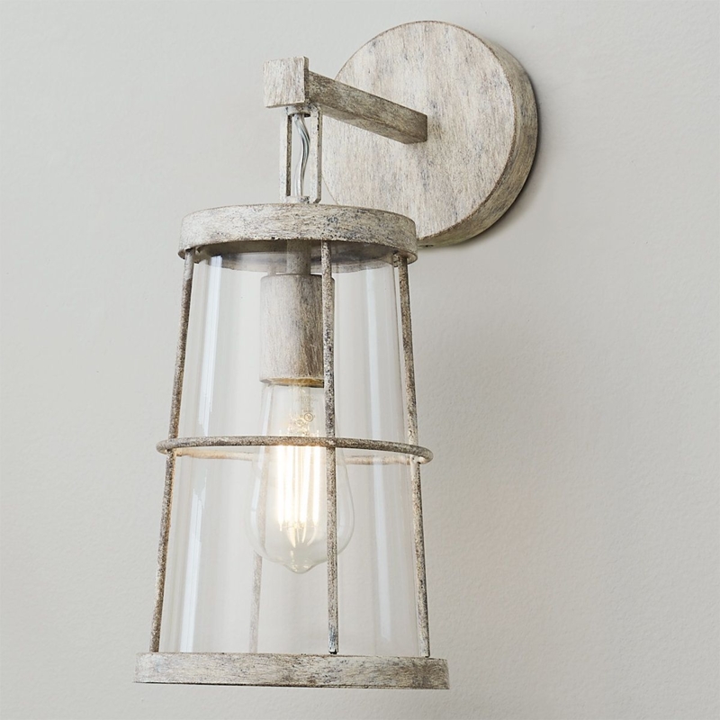 Rustic Coastal Cottage Cage Wall Sconce Lighting