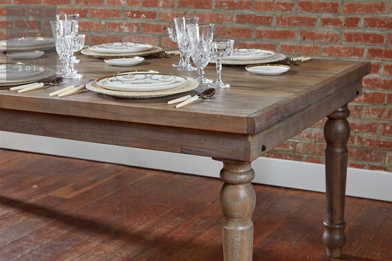 Rustic Heirloom Driftwood Dining Table Setup
