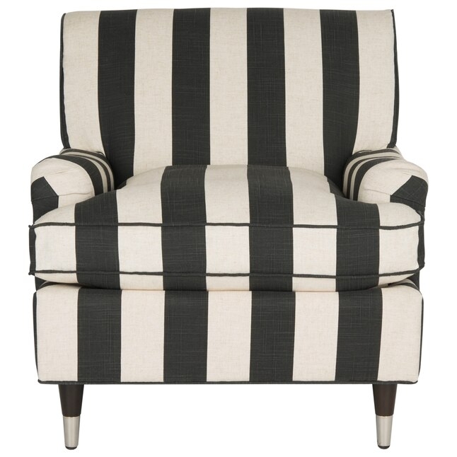 Safavieh Chloe Casual Black/White Accent Chair at