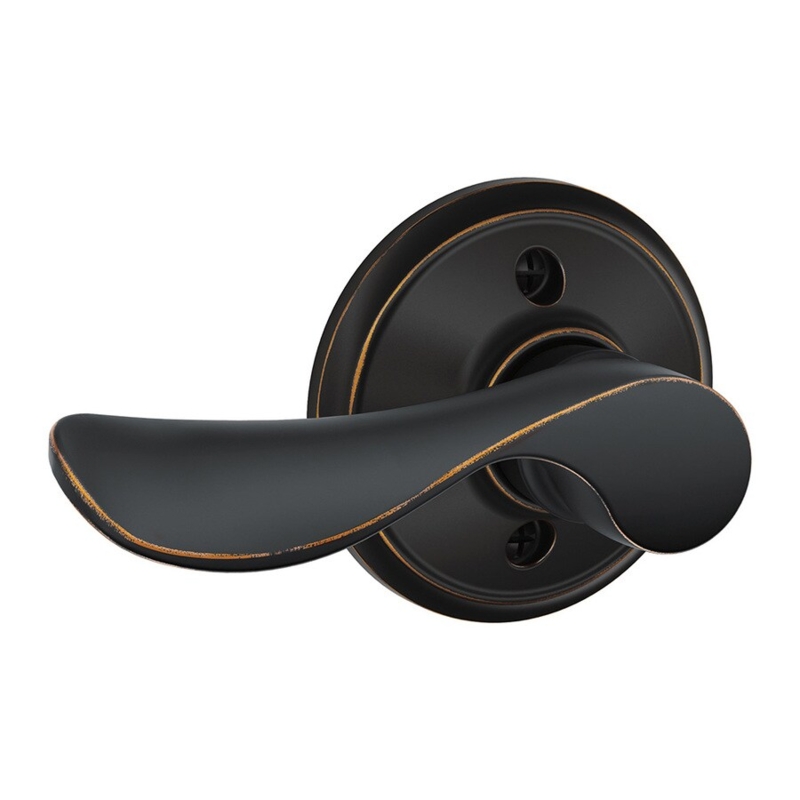 Schlage Aged Bronze Left-Handed Door Handle