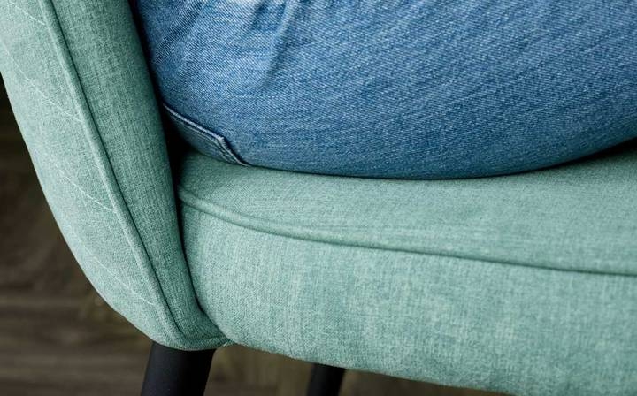 Serena sage green chenille dining chair - set of 2  Danetti