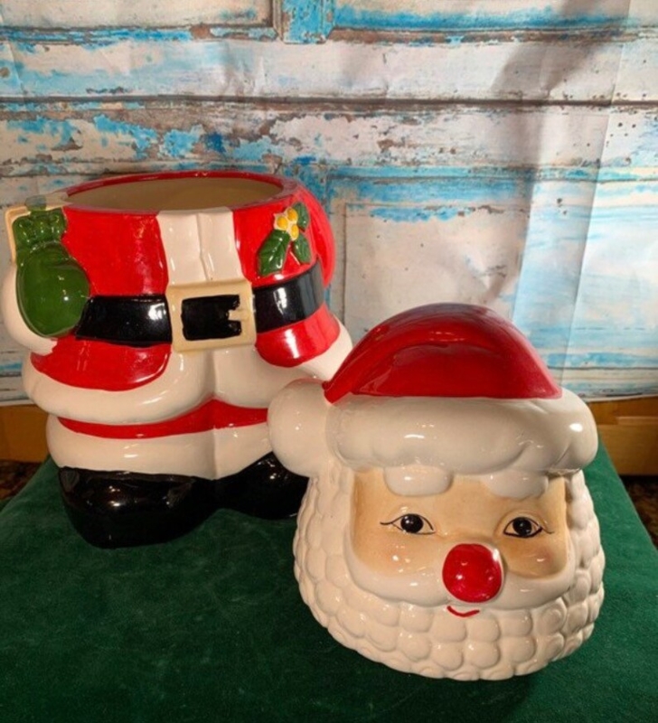 Several Vintage Santa Cookie Jars NEW in Original Boxes - Etsy