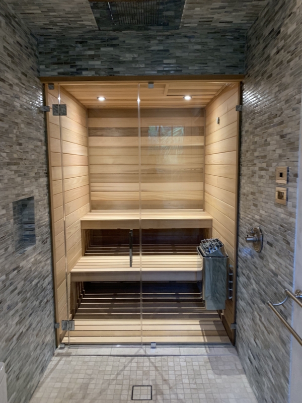 Shower/Sauna combo room | Sauna room, Master bedroom bathroom, House inspo