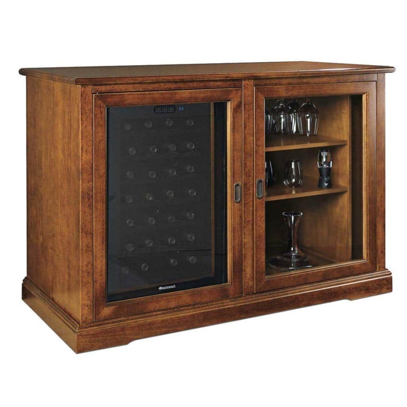 Siena Mezzo 28-Bottle Wooden Wine Credenza