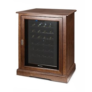 Siena Mezzo Wine Credenza (Nero) with Two Wine Refrigerators - Wine ...