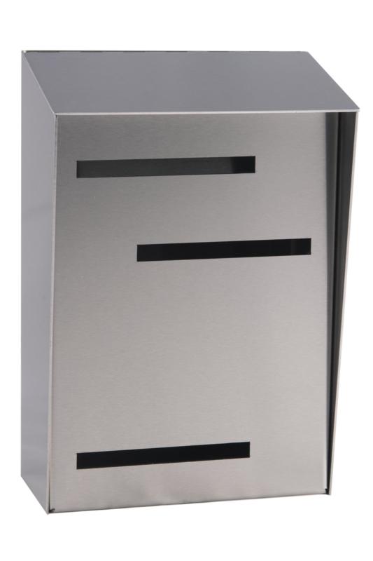 Sleek Mid Century Modern Stainless Steel Mailbox