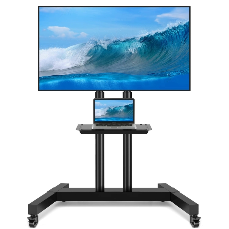 Sleek Modern Outdoor TV Stand with Laptop Shelf
