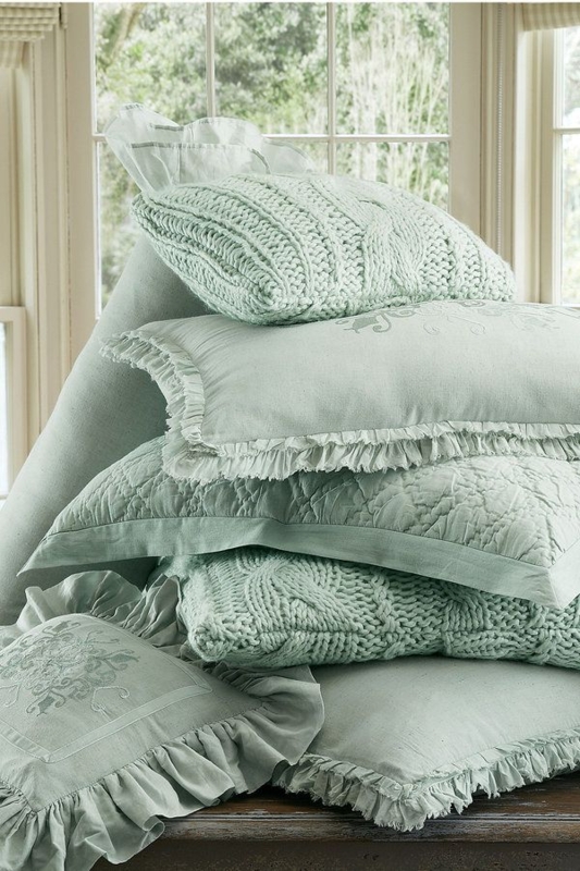 Soft Surroundings Ruffle Duvet Cover - Spa | Ruffle duvet cover, Luxury ...