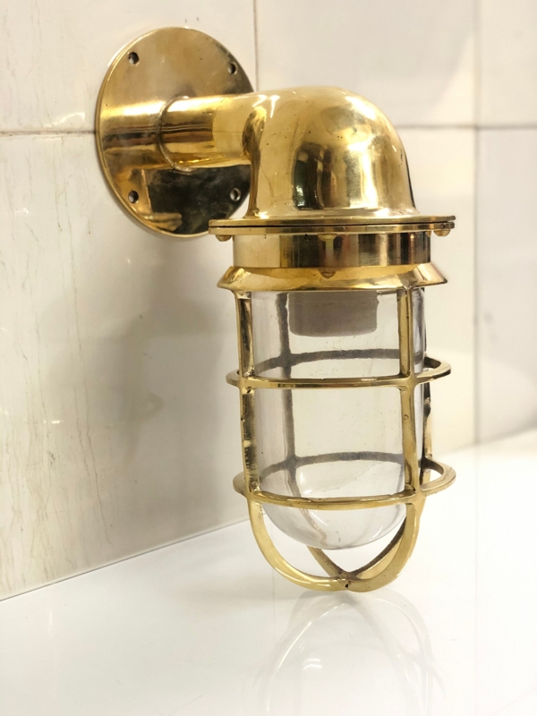 Solid Brass Nautical Ship Wall Sconce Light