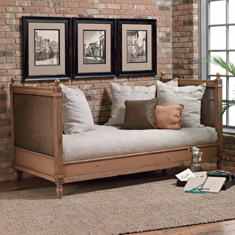 Solid Wood Margeaux Daybed with Cane Accents