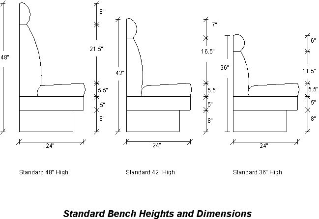 Standard Dining Banquette Seating Dimensions Guide