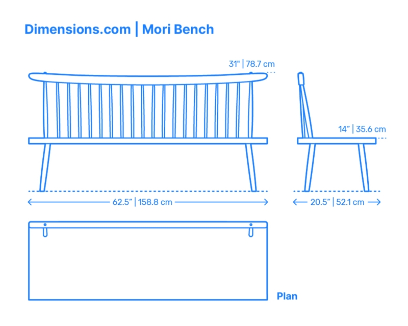 Standard Mori Bench Dimensions for Dining Rooms