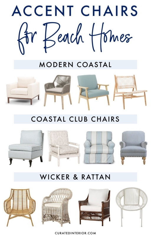 Stylish Coastal Accent Chairs for Beach Homes