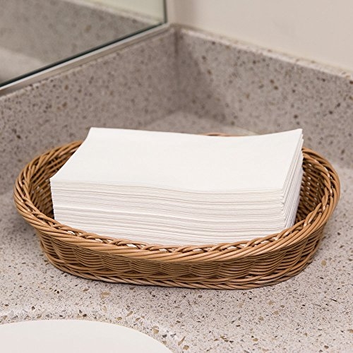 Stylish Disposable Guest Towels in Wicker Basket