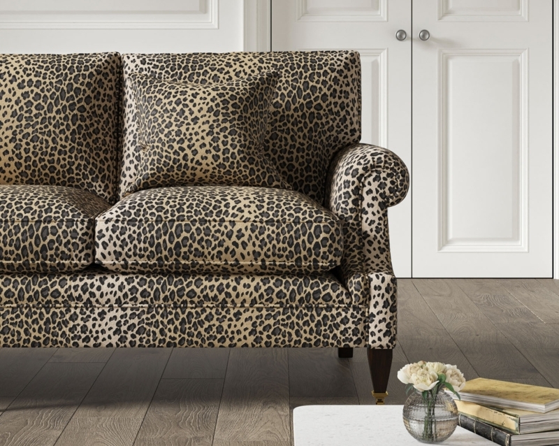 Stylish Leopard Print Sofa for Modern Living Room