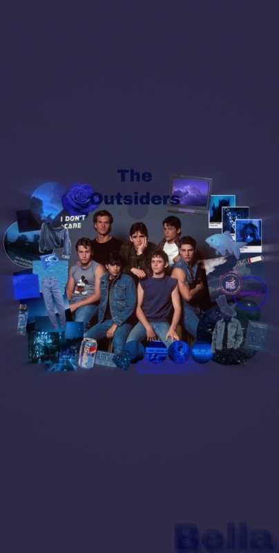 The Outsiders Themed Moody Blue Aesthetic Design
