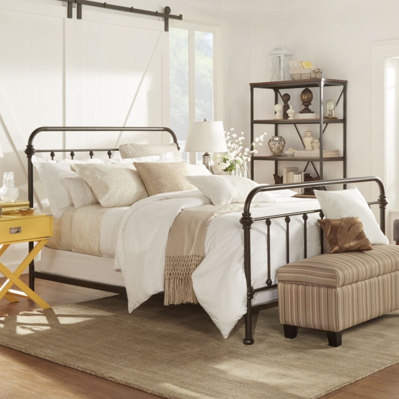 Trent Austin Weatherford Panel Bed in Cozy Neutral Bedroom