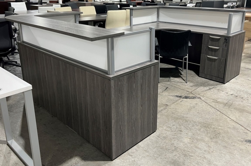 Two-Person Reception Desk | PL Laminate by Performance Furnishings