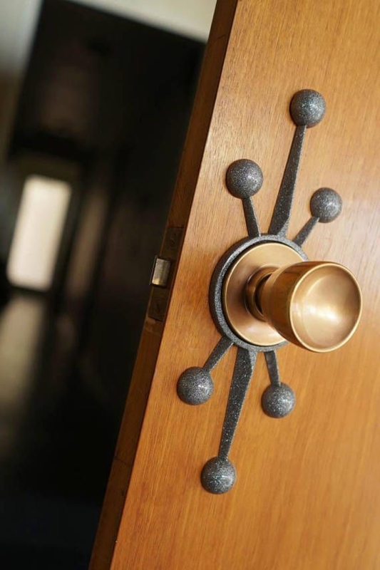 Unique Mid Century Modern Door Hardware Design