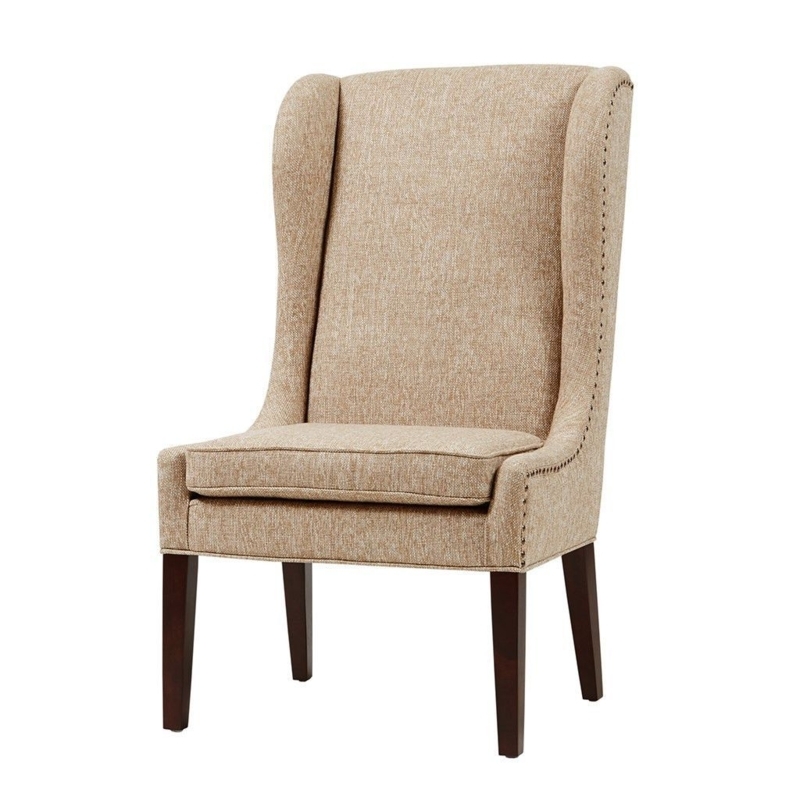Upholstered Captains Dining Chair | Dining chairs, Beige accent chair ...