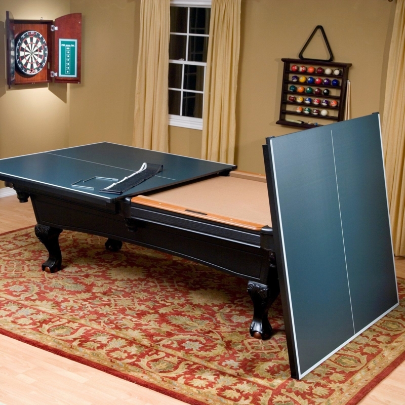 Versatile Ping Pong and Pool Table Game Room