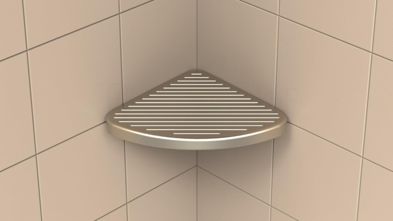 Victoria Tileware Corner Shower Foot Rest for Shaving