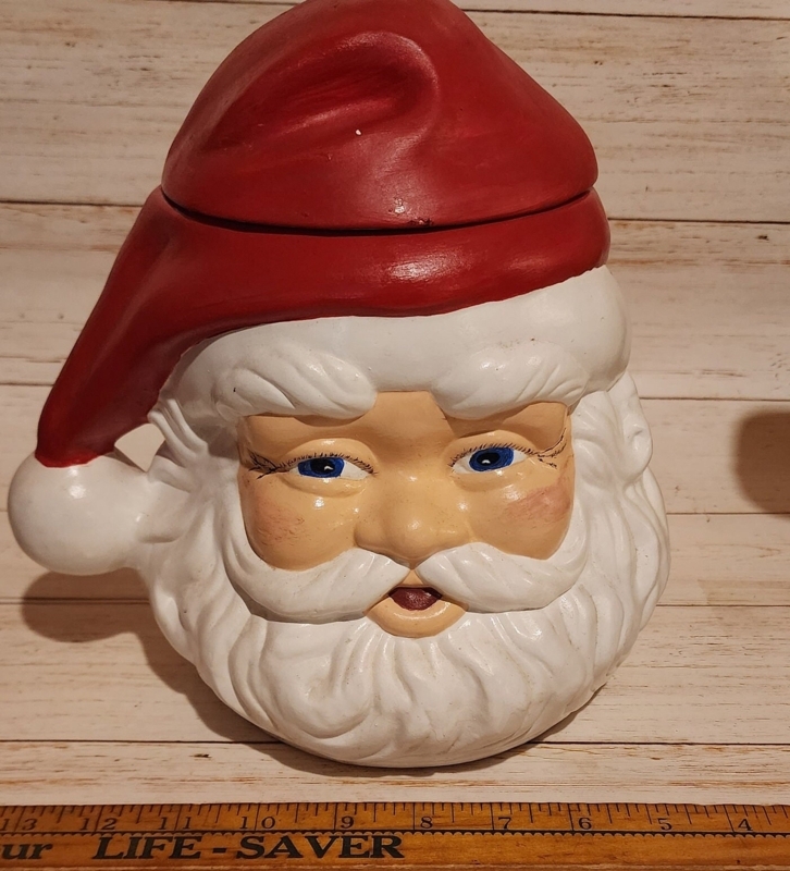Vintage 1940s-50s Santa Cookie Jar Decoration