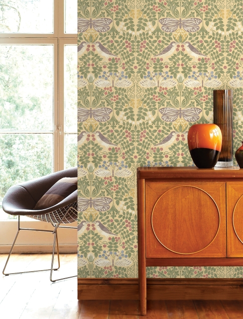 Vintage Craftsman Wallpaper from British Arts & Crafts Movement