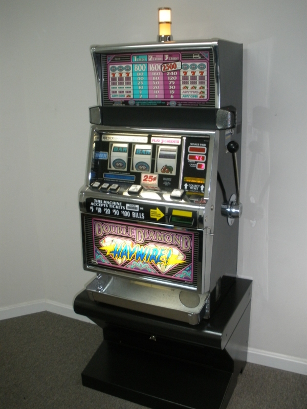 Vintage Double Diamond Haywire Slot Machine Stand