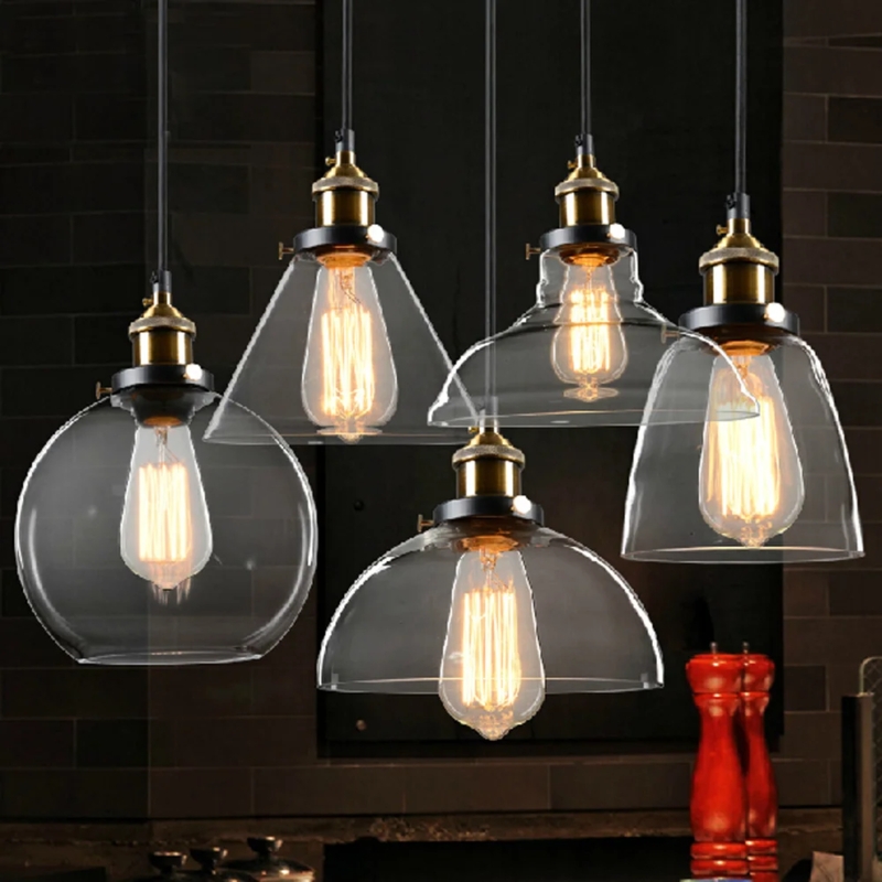Vintage Glass Pendant Lamps for Loft Interiors