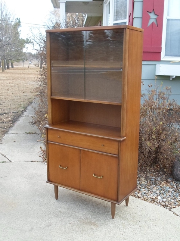 Vintage Mid Century Modern Danish China Hutch