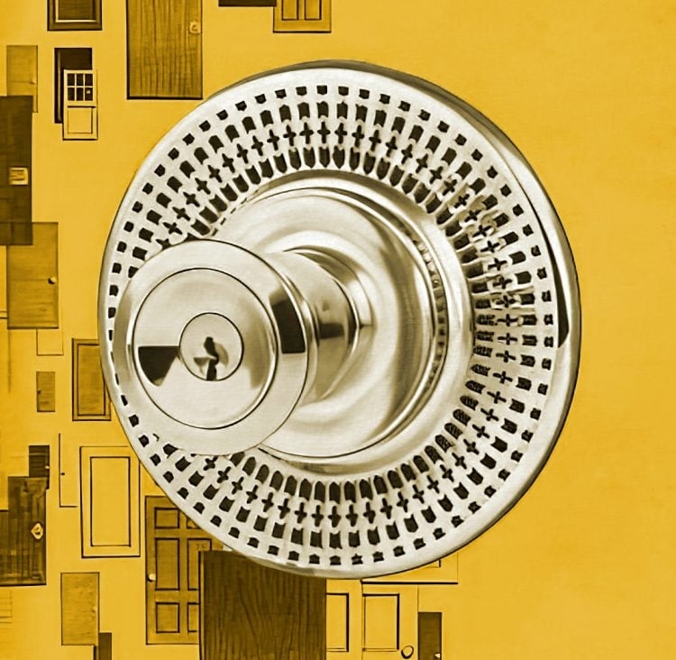 Vintage Mid-Century Modern Door Knob Design