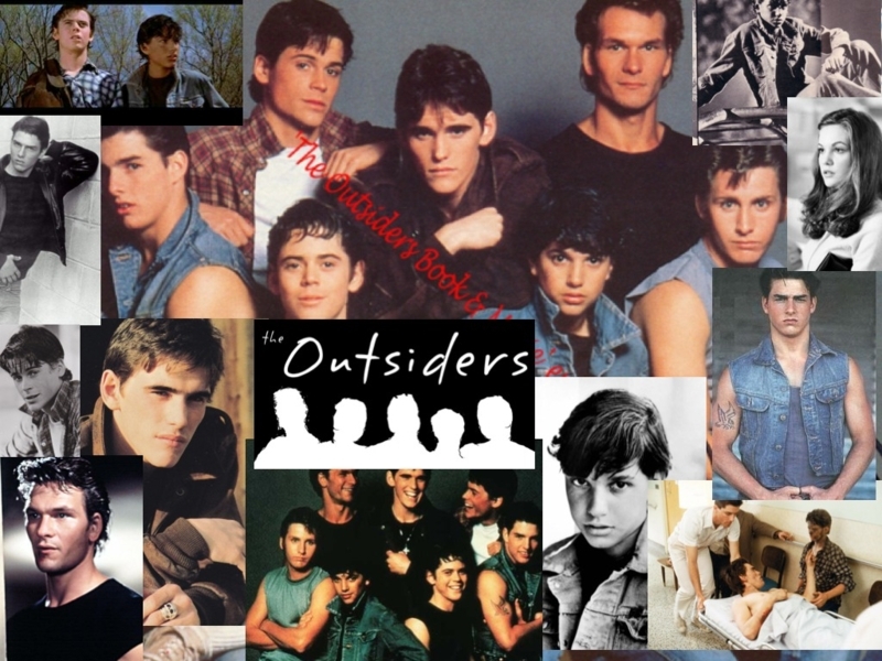 Vintage The Outsiders Movie Collage Art