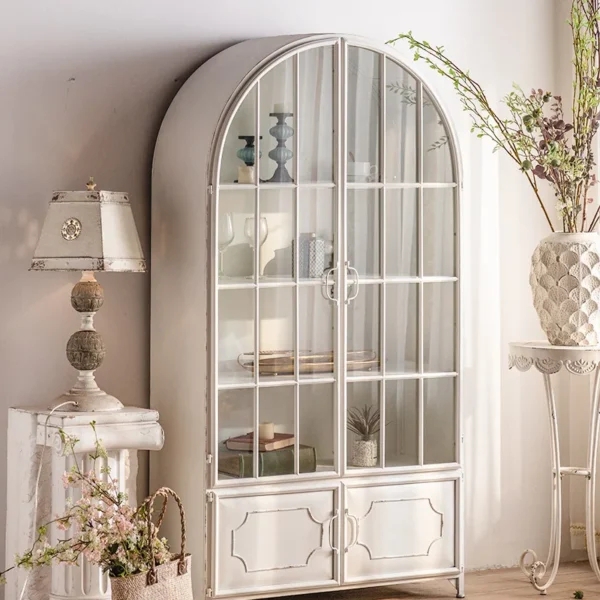 White French Creative Arch Storage Cabinet - Home Fitment