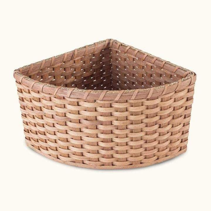 Wicker Corner Baskets | Custom Size Woven Corner Storage Baskets