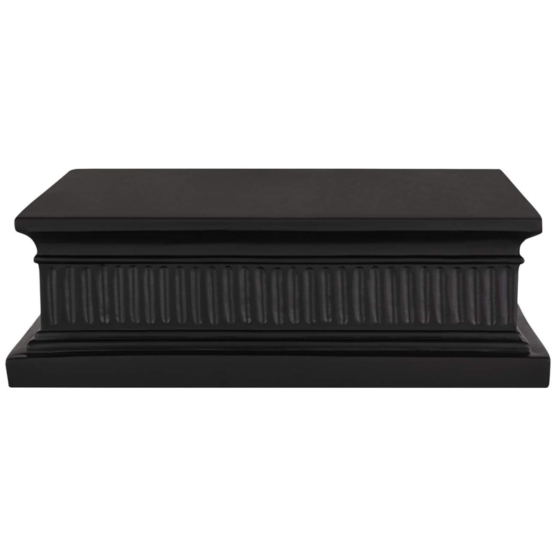 14 Inch Black Finish Pedestal Lamp Riser