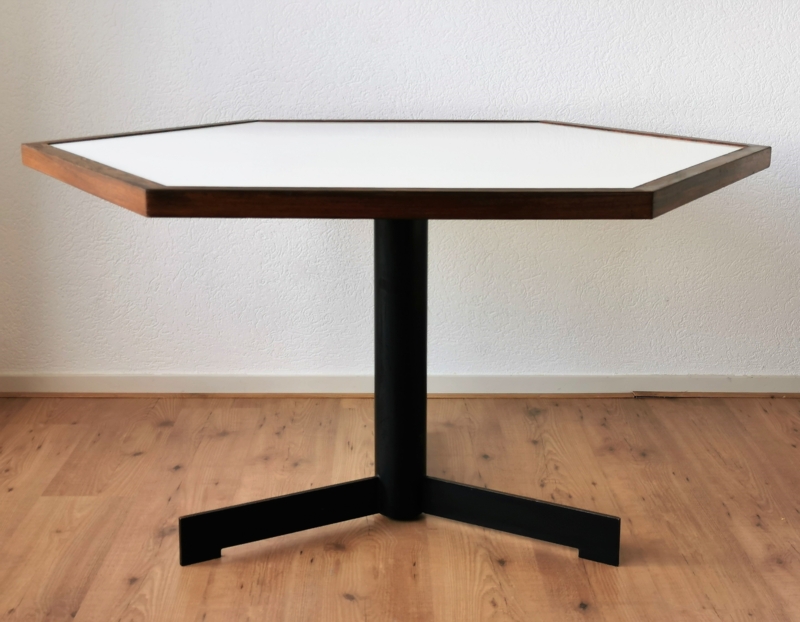 1970s Dutch Hexagon Modern Dining Table